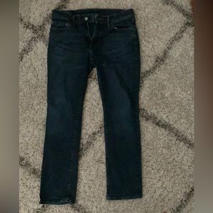 Abercrombie & Fitch Kennan Straight Jeans Mens 31x30 Stretch Denim Blue